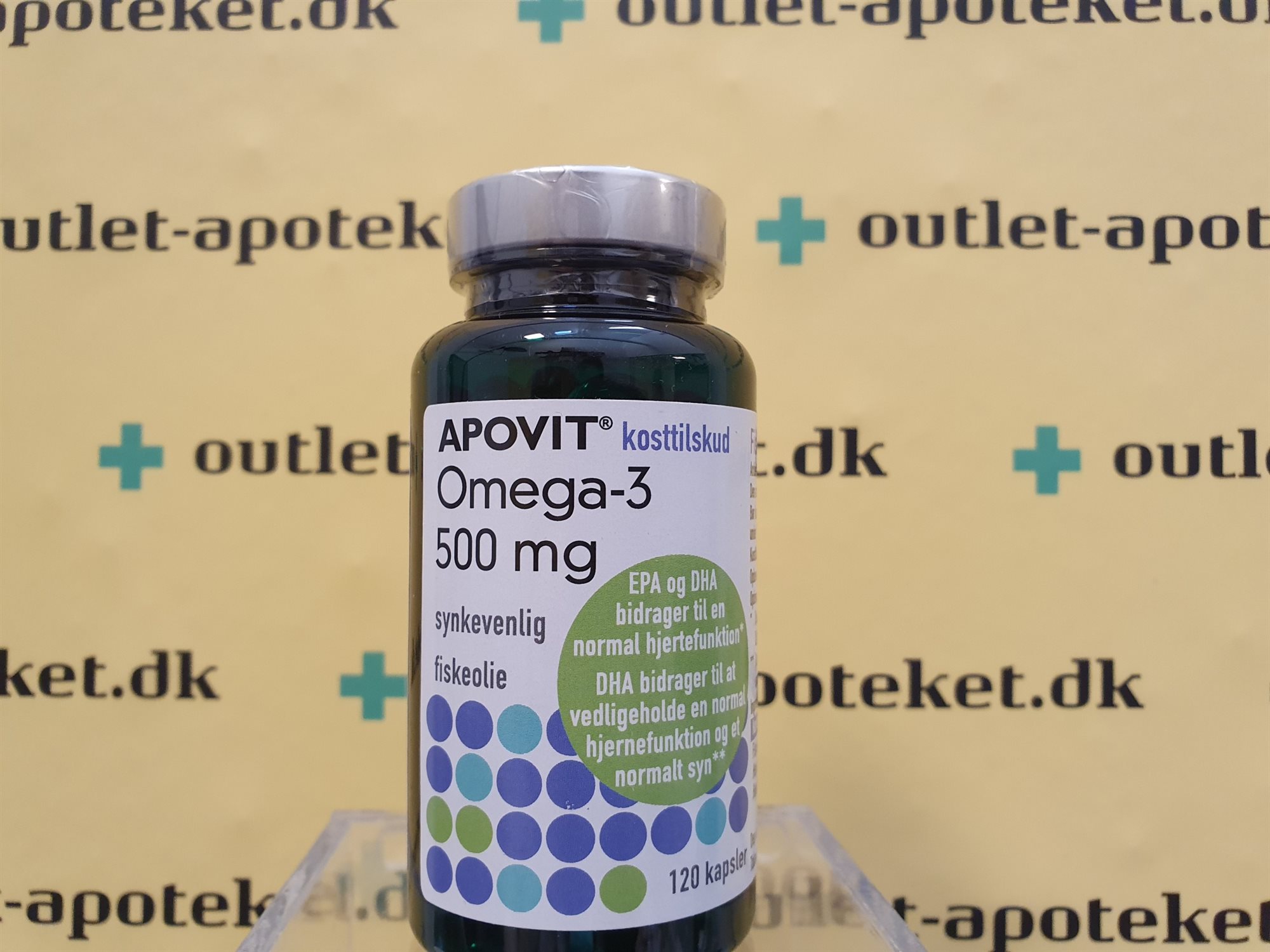 Apovit Omega3 500 mg 120 stk. (udløb 05/20) spar 40
