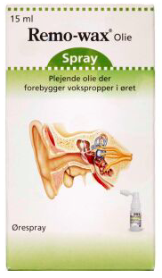 Remo-wax Olie Ørespray, 15 ml (udløb: 10/2025)