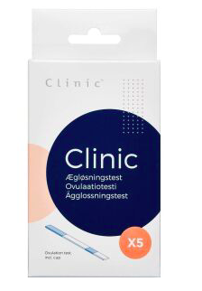 Clinic Ægløsningstest, 5 stk (med kop) (Udløb: 03/2025)