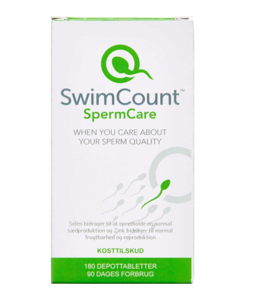Swimcount Spermcare, 180 stk (Restlager)