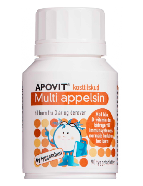 Apovit Multi appelsin, 90 stk (udløb: 02/2025)