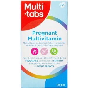 Multi-Tabs Pregnant Multivitamin, 120 stk (Udløb: 01/12/2024)