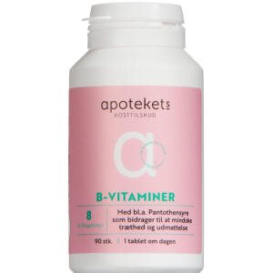 Apotekets B-Vitamin Tabletter, 90 stk (Udløb: 03/2026)