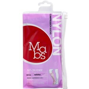 MABS Nylon Knæstrømpe Sort Small, 1 par (Udløb 09/2026)
