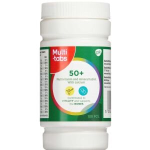 Multi-Tabs 50+, 100 stk (Udløb: 01/2025)