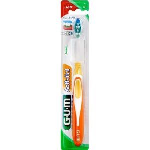 Gum Activital Tandbørste Voksen Blød, 1 stk (Grøn) (Restlager)
