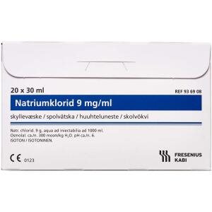 Natriumklorid 9mg/ml Microspol, 20x30 ml (Udløb: 02/2026)