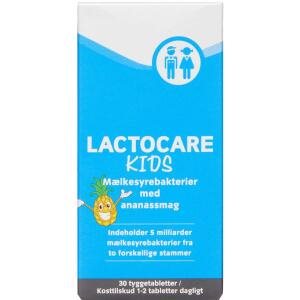 Lactocare Kids Tyggetabletter, 30 stk (Udløb: 11/2025)