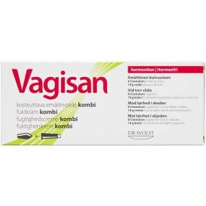 Vagisan Fugtighedscreme Kombi Vagitorier + Cremolum 8 stk. x 10 g, 1 stk (Udløb: 02/2025)