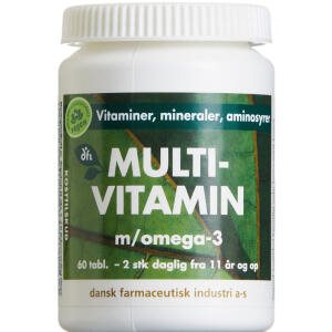 Multivitamin m/omega-3, 60 stk (Udløb: 08/2026)