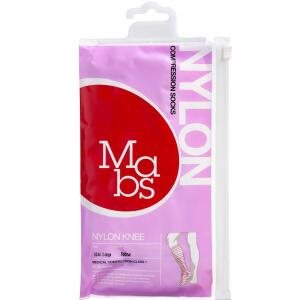 MABS Nylon Knæstrømpe Solbrun X-Large, 1 par (Udløb: 07/2026)