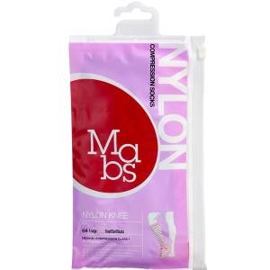 MABS Nylon Knæstrømpe Sort X-Large, 1 par (Udløb: 07/2026)