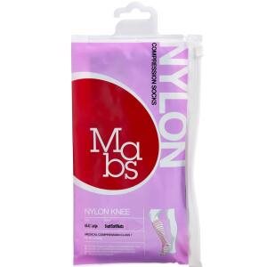 Mabs Nylon Knæstrømpe Sort Large, 1 par (Udløb: 11/2026)