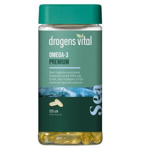 Drogens Vital Omega-3 Premium, 120 stk (Udløb: 12/2024)