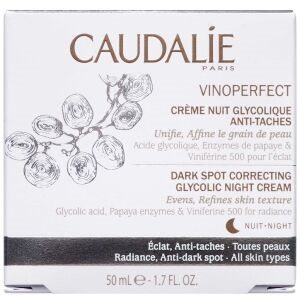 Caudalie Vinoperfect Dark Spot Correcting Glycolic Night Cream, 50 ml (Restlager)