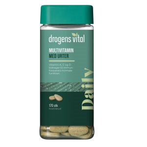 Drogens Vital Multivitamin med Urter, 170 stk (Udløb: 12/2024)