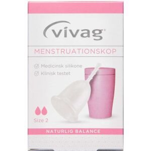 Vivag Menstruationskop str. 2, 1 stk (Udløb: 31/10/2024)