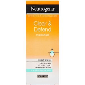 Neutrogena Clear & Defend Moisturiser, 50 ml (Restlager)