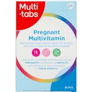 Multi-Tabs Pregnant Multivitamin, 90 stk (Udløb: 05/2024)