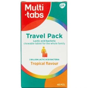 Multi-tabs Travel Pack with lactic acid bacteria, 40 stk (Udløb: 10/2024)