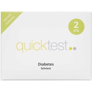 Quicktest Diabetes, 2 stk (Udløb: 02/2025)