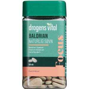 Drogens Vital Baldrian Naturlig Søvn, 120 stk (Udløb: 02/2025)