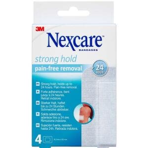 3M Nexcare Strong Hold Pads, 4 stk (Udløb: 28/02/2025)