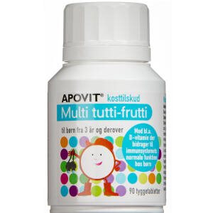 Apovit Multi Tutti-Frutti, 90 stk (Udløb: 09/2025)